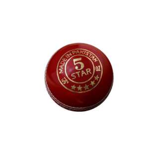 HS 5 Star Cricket Ball (Red)