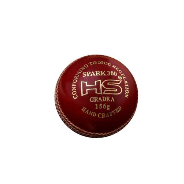 HS Spark 300 Cricket Ball (Red)